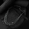 Saanjh Bela Black Double Layered Oxidised Necklace Set