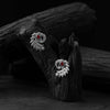 Mayuri Saanjh Bela Maroon Oxidised Earrings