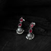 Saanjh Bela Pink Double Layered Oxidised Necklace Set