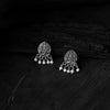 Black Floral Saanjh Bela Oxidised Necklace Set