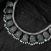 Green Floral Saanjh Bela Oxidised Necklace Set