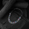 Saanjh Bela Multicolor Blossom Oxidised Necklace Set