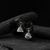 Saanjh Bela Multicolor Square Oxidised Jhumka Earrings