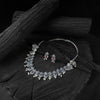 Saanjh Bela Multicolor Flower Oxidised Necklace Set