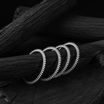 Saanjh Bela Vritika Oxidised Bangle (Set of 4)