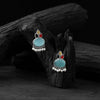 Saanjh Bela Leaf Motif Multicolor Oxidised Earrings