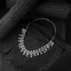 Saanjh Bela Green & Yellow Flower Oxidised Necklace Set