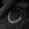 Saanjh Bela Black Flower Oxidised Necklace Set