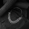 Saanjh Bela Red Flower Oxidised Necklace Set