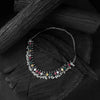 Saanjh Bela Multicolor Oval Oxidised Necklace Set