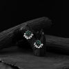 Saanjh Bela Green Bloom Oxidised Earrings