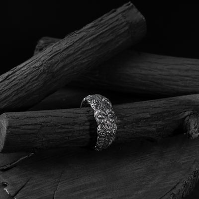 Saanjh Bela Floral Oxidised Bangle