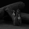 Saanjh Bela Black Sun Oxidised Drop Earrings