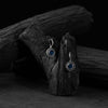 Saanjh Bela Blue Sun Oxidised Drop Earrings
