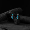 Blue Leaf Saanjh Bela Oxidised Drop Earrings
