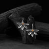 Yellow Saanjh Bela Flower Oxidised Drop Earrings
