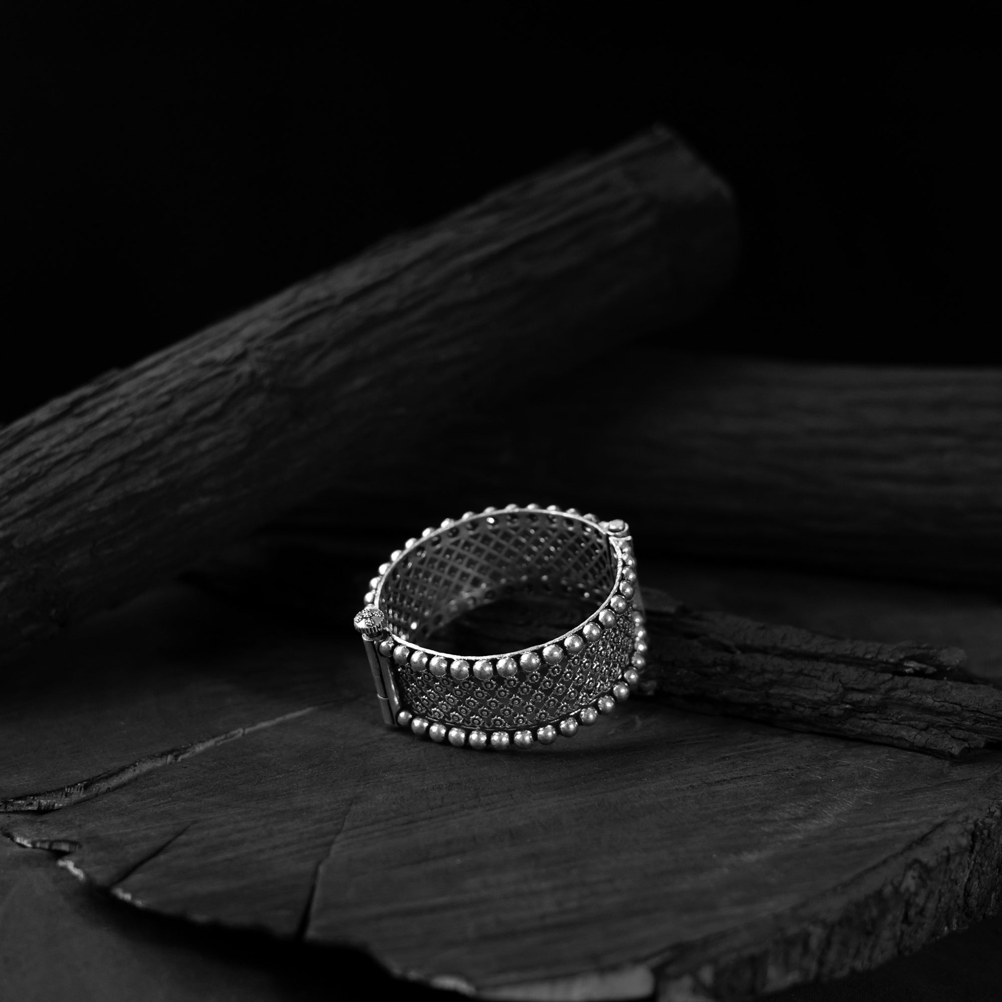 Blossom Saanjh Bela Oxidised Bangle