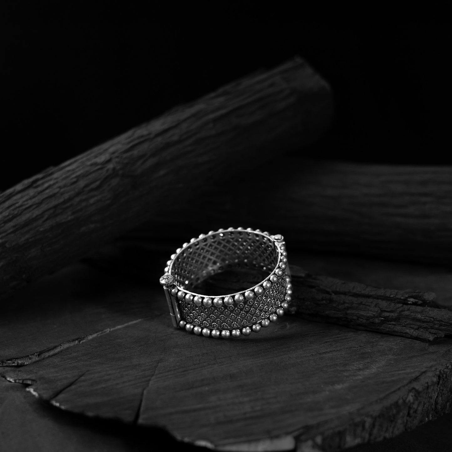 Blossom Saanjh Bela Oxidised Bangle