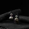 Saanjh Bela Goddess Durga Oxidised Jhumka Earrings