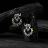 Saanjh Bela Elephant Motif Multicolor Oxidised Earrings