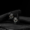 Saanjh Bela Elephant Motif Multicolor Oxidised Earrings