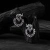 Elephant Saanjh Bela Oxidised Earrings