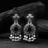Saanjh Bela Black Swan Oxidised Earrings