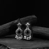 Saanjh Bela Black Swan Oxidised Earrings