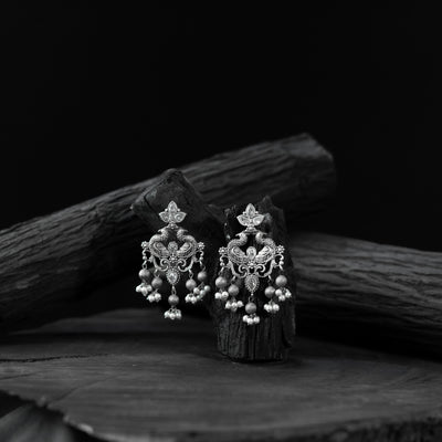 Mayura Saanjh Bela Oxidised Earrings