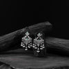 Saanjh Bela Mint Green Mayura Oxidised Earrings