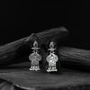 Saanjh Bela Black Leaves & Elephant Oxidised Earrings