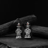Saanjh Bela Red Leaves & Elephant Oxidised Earrings