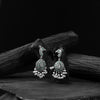 Peacock Saanjh Bela Green Oxidised Earrings