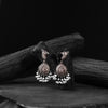 Peacock Saanjh Bela Peach Oxidised Earrings