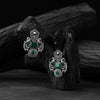 Peacock Saanjh Bela Oxidised Earrings