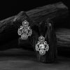 Saanjh Bela Mayuri Oxidised Earrings