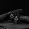 Saanjh Bela Black Mayuri Oxidised Earrings