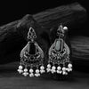 Black Swan Saanjh Bela Oxidised Earrings