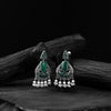 Green Swan Saanjh Bela Oxidised Earrings