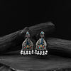 Multicolor Swan Saanjh Bela Oxidised Earrings