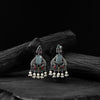 Saanjh Bela Multicolor Swan Motif Oxidised Earrings