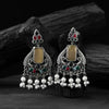 Multicolor Saanjh Bela Swan Motif Oxidised Earrings