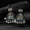 Saanjh Bela Multicolor Rabbit & Elephant Oxidised Earrings