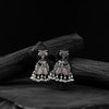 Saanjh Bela Pink Rabbit & Elephant Oxidised Earrings