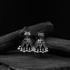 Saanjh Bela Black Rabbit & Elephant Oxidised Earrings