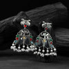 Multicolor Saanjh Bela Rabbit & Elephant Oxidised Earrings