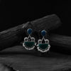 Saanjh Bela Green & Blue Camel Oxidised Earrings