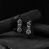 Saanjh Bela Red & Green Nandi Oxidised Earrings