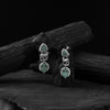Green Nandi Saanjh Bela Oxidised Earrings