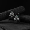 Saanjh Bela Green & Gray Dolphin Oxidised Earrings